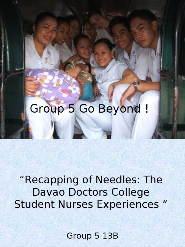 Recapping of Needles PDF Focus Group Nursing