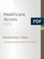 Healthcare Access: Jacob Persily April 29, 2015