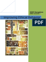 Improving Ethical Behavior