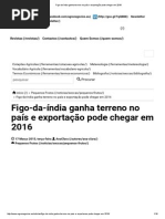 Figo-da-índia Ganha Terreno No País e Exportação Pode Chegar Em 2016