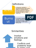 Differences between Stress and Burnout