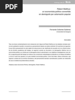 Collantes Gutiérrez (2003) - Robert Malthus