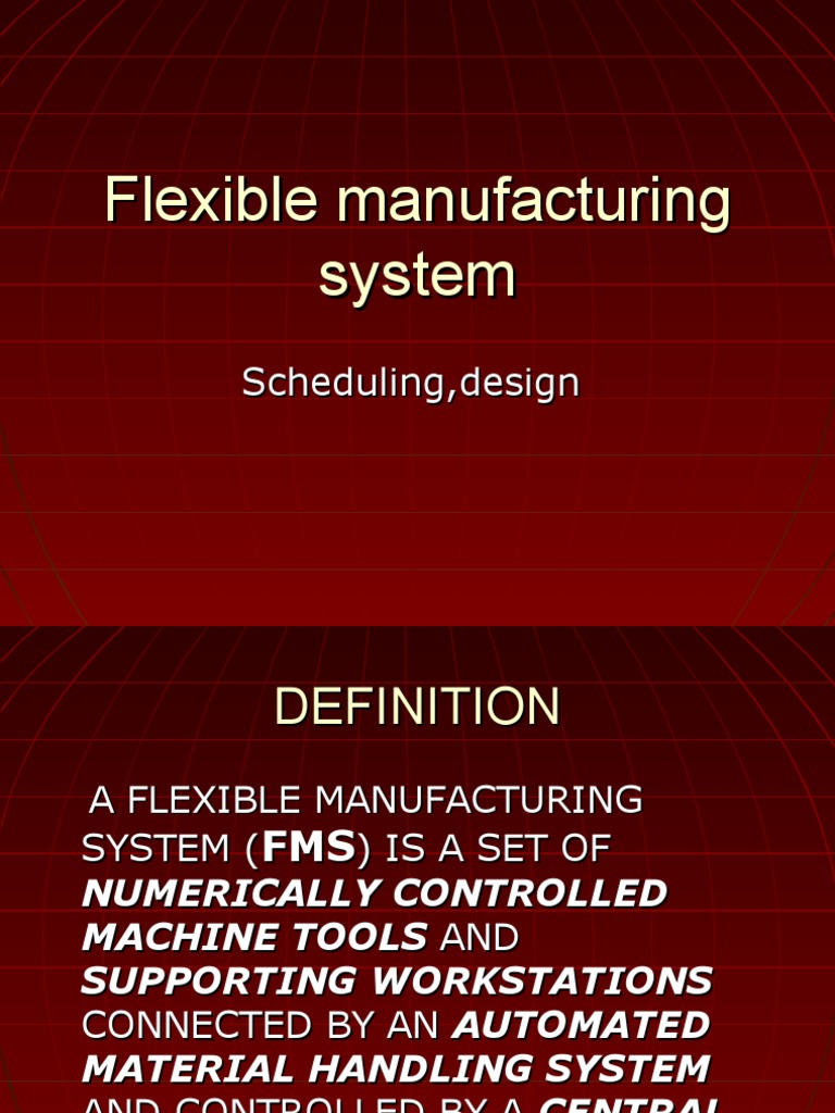 Flexible Manufacturing System Overview | PDF