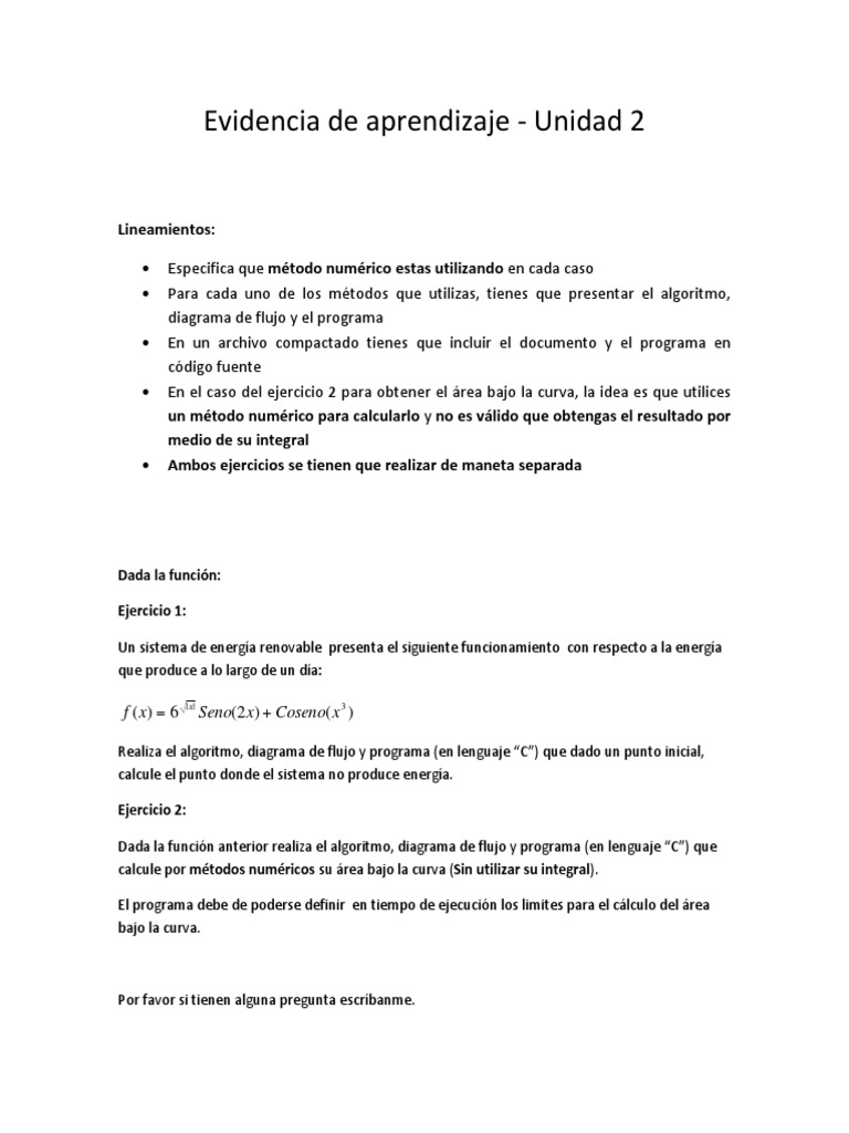 Evidencia de Aprendizaje Unidad 2 | PDF | Informática
