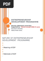 Download Entrepreneurship Development Programme by manishkanojia_ SN27880744 doc pdf
