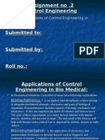 Assignment No .2 Control Engineering: Topic: Submitted To