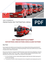 Alamat Kantor Dan Tarif DayTrans Jateng