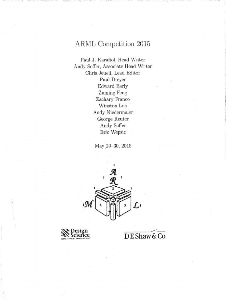 ARML 2015 Contest | PDF