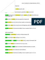 Overall Expectations Curriculum Map 4c