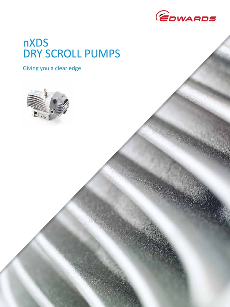 NXDS Dry Scroll Pump Brochure PDF Vacuum Pump