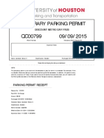 Temporary Parking Permit: Discount Metro Day Pass