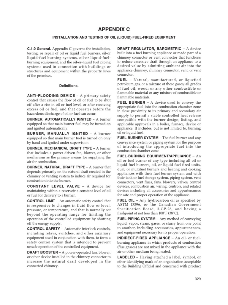 Uniform Mechanical Code - 2009 Appendix C | PDF | Chimney | Combustion