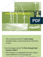 Unit 4 Solar Energy Heat