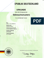 شهادة نموذج صناعي في المانيا. Certificate. Industrial model in Germany