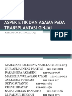 Aspek Etik Dan Agama Pada Transplantasi Ginjal