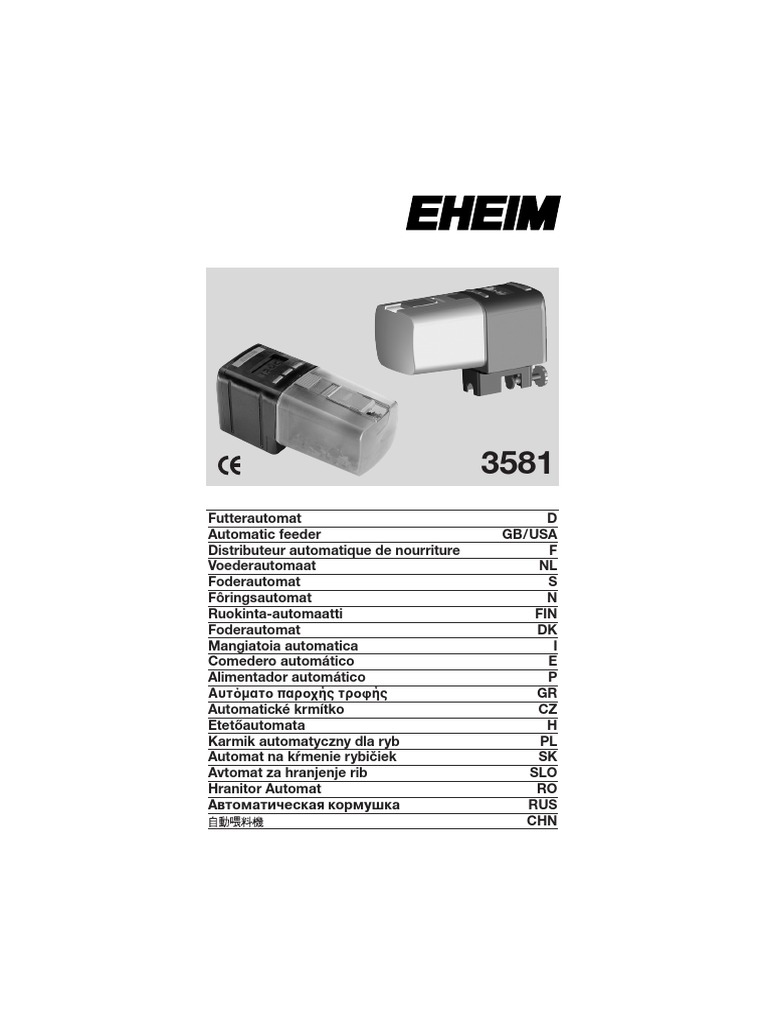 Eheim Automatic Feeder Manual