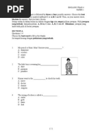 Soalan ENGLISH BI Bahasa Inggeris Tahun 4 Paper 1