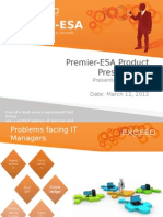 Premier-ESA Product Presentation