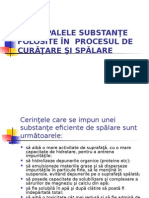 Principalele Substante Folosite in Procesul de Curatare Si Spalare