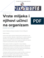 Vrste Mlijeka I Njihovi Učinci Na Organizam - Matrix World