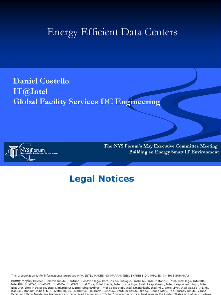 Intel Data Center Design | PDF | Data Center | Intel