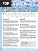 Download Top 10 Reasons Why Water Privatization Fails by Food and Water Watch SN27893404 doc pdf