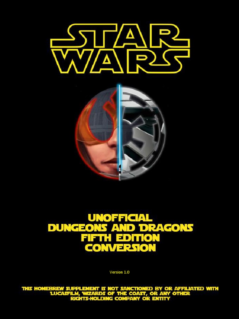 Star Wars - D&D 5th Edition Conversion | Sith | Dungeons & Dragons