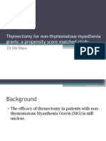 Thymectomy for Non-thymomatous Myasthenia Gravis (9)