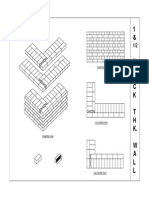 English Bond-1&Half Brick Thk. Wall - Model