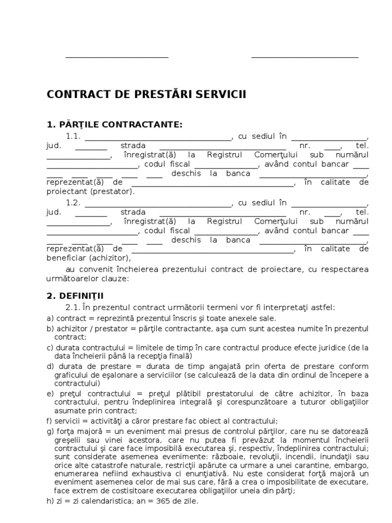 Model Contract