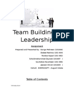 83752986 Team Building Leadership Assignment
