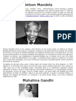 Nelson Mandela y Mahatma Gandhi, líderes de la lucha contra la injusticia