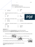 Comprehension Test Answers