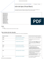 Funciones de Conversión de Tipos (Visual Basic)