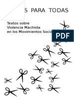 Tijeras para todas Textos sobre violencia machista en los movimientos sociales