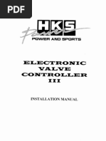 HKS EVC III Boost Controller Installation Manual