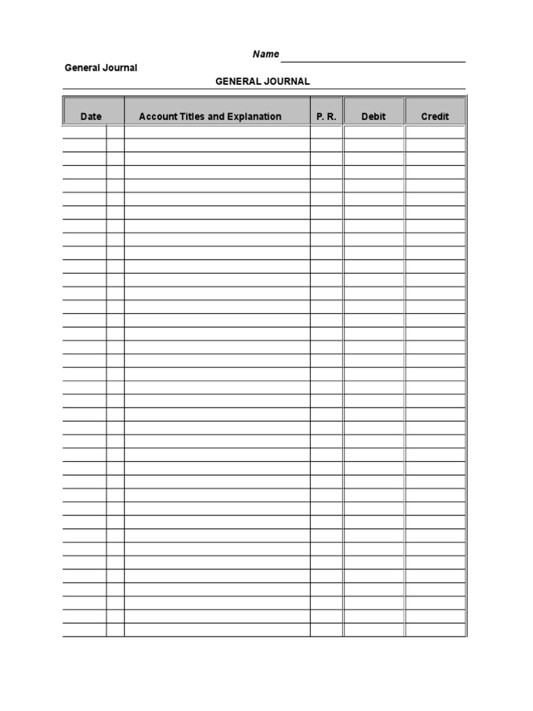 Accounting Templates.xls | Debits And Credits | Corporate Jargon