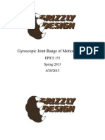 Gyroscope Range Of Motion Device