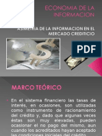 Diapositivas de Asimetria de La Informacion en El Mercado Crediticio