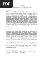 Las Categorías en Investigación Social
