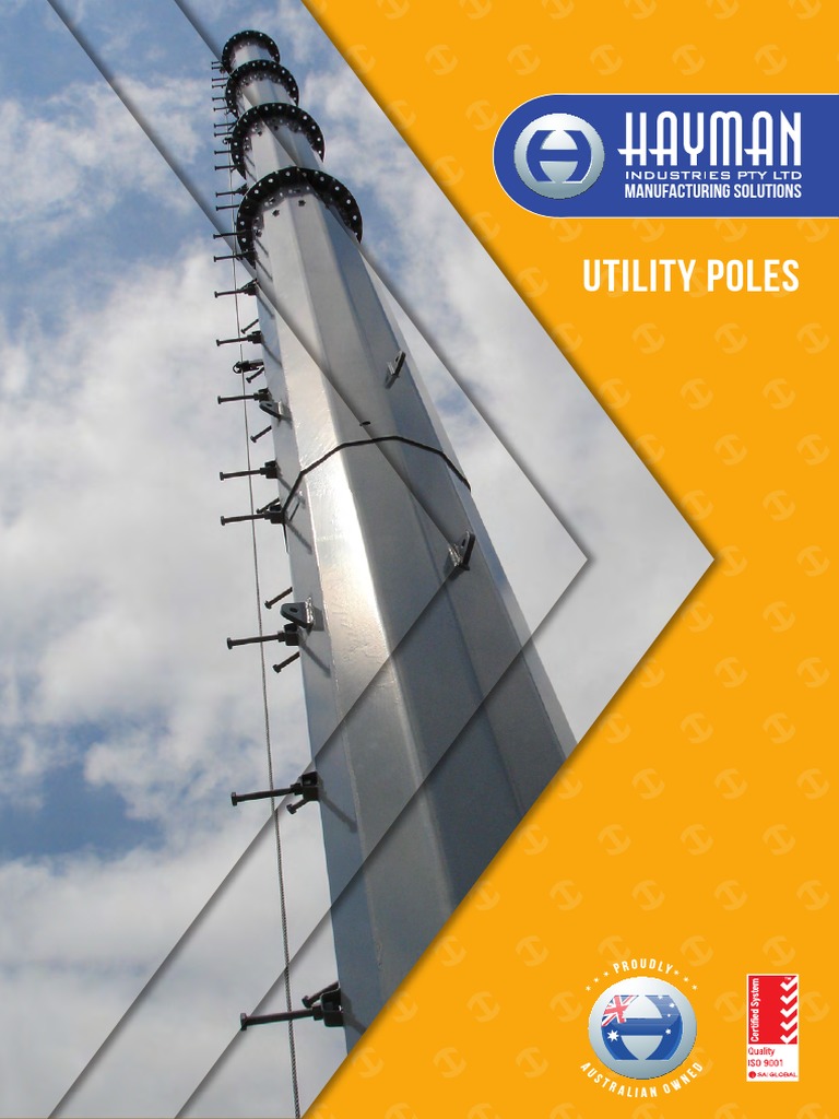Hayman Industries Utility Poles 178785 PDF PDF Metal Fabrication