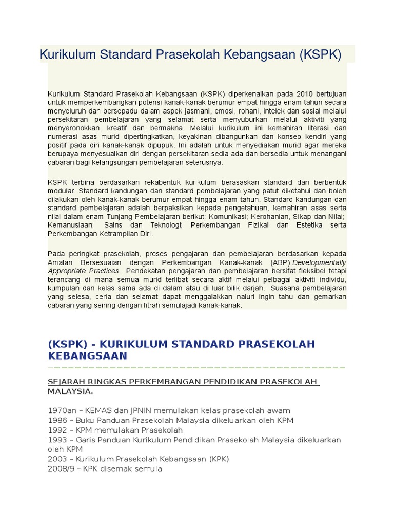 Pengenalan Kepada Kspk Pdf