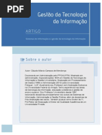 Capítulo de Livro Temas Em Gestão de TI