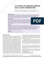 (Doi 10.1097/MCP.0000000000000089) O. Sanchez B. Planquette G. Meyer - Management of Massive and Submassive Pulmonary Embolism