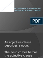 Adjective Clause and Noun Clause