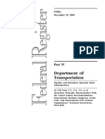 Rule: Hazardous Materials Transportation: Harmonization With UN Recommendations, International Maritime Dangerous Goods Code, and International Civil Aviation Technical Instructions