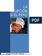 Emsayo de La Corrupcion en El Peru