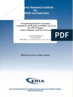 Strengthening Regional Cooperation, Coordination, and Response to Health Concerns in the ASEAN Region