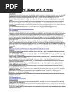 Download PELUANG USAHA 2016 by Agung Nugroho SN279083708 doc pdf