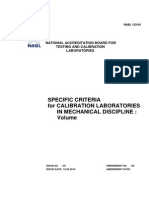 NABL 122-04 W.E.F. 01.01.16-Specific Criteria For Calibration Laboratories in Mechanical Discipline - Volume PDF